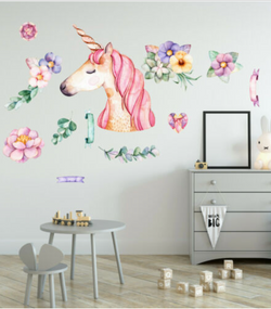 Unicorn Fabric Wall Sticker